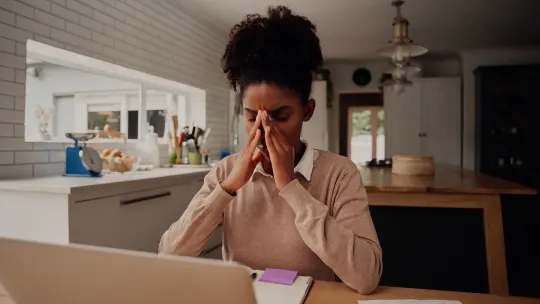 woman in toxic work environment