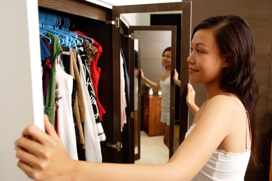 Woman in Closet