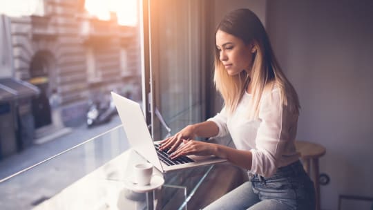 Woman on laptop