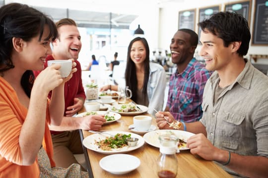 Friends at Lunch