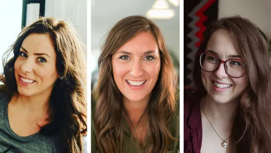 Sara Anderson, Lara Gibbons, and Aerica Lovett.