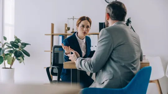 Stressed Woman at Work