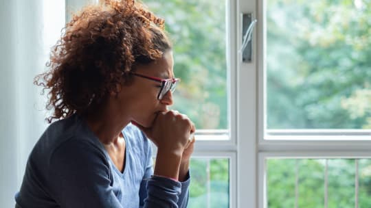 woman grieving