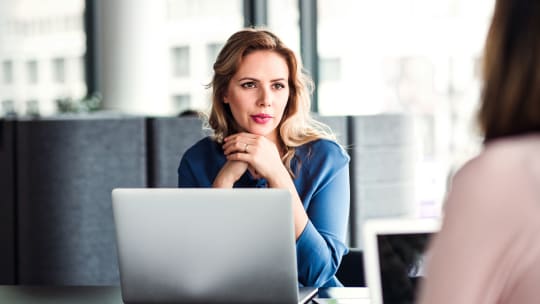 Women Talking at Work