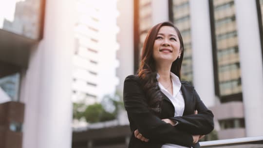 Confident businesswoman