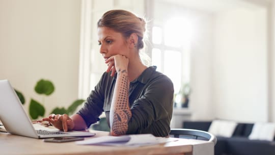 Woman on laptop
