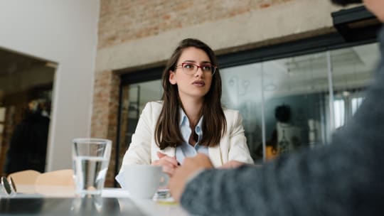 Performance review meeting