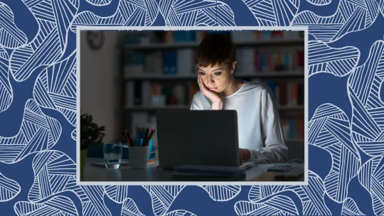 woman looking stressed