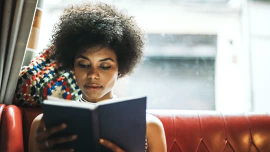 woman reading