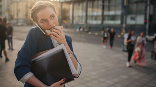 Woman Stressed at Work