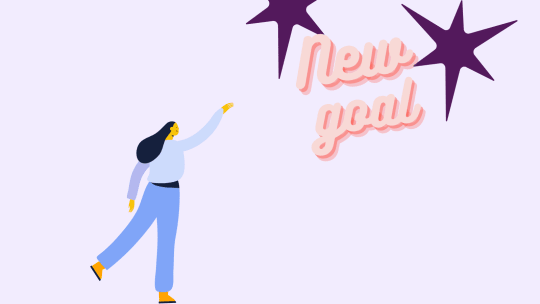 woman reaching for goals
