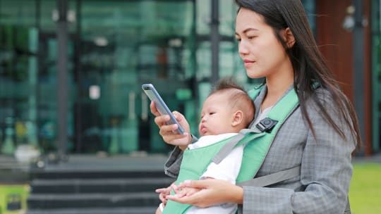 Woman with baby
