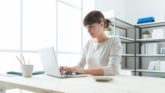 Woman on laptop