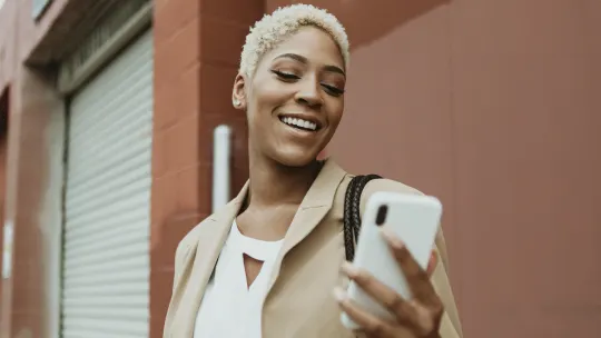 Woman on cell phone