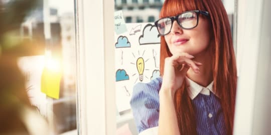 woman thinking about future