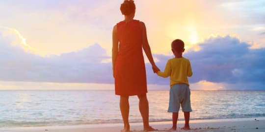 mother and son