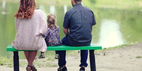 family enjoying free time