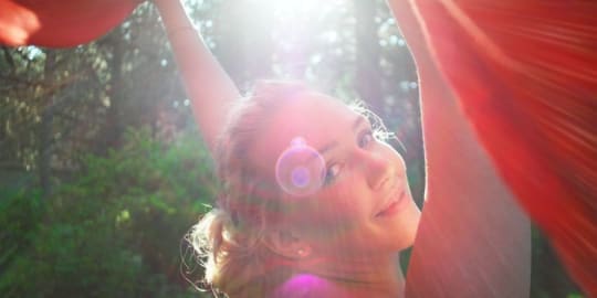 Woman posing for camera