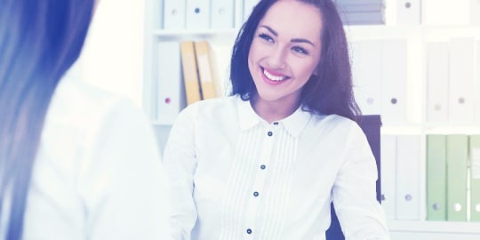 woman in job interview