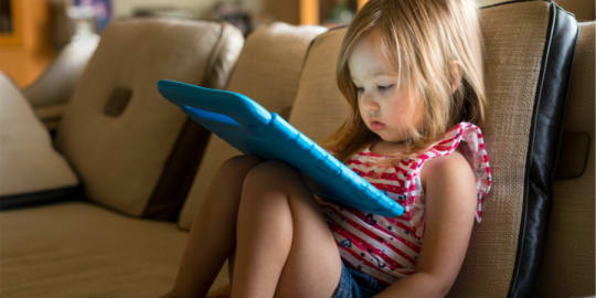 Girl with iPad