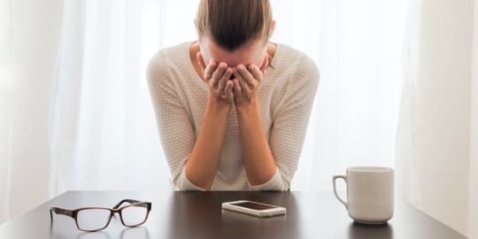 Stressed woman