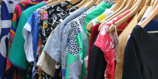 Closet full of clothes