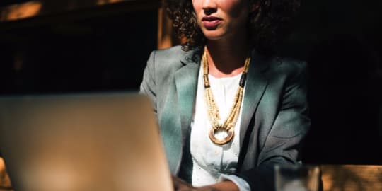 Woman at desk