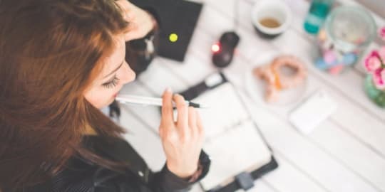 Woman at desk