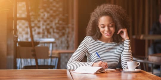 woman thinking about future