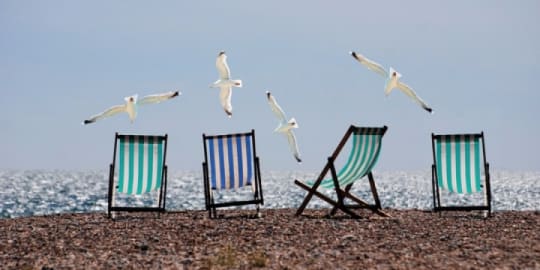 Paid time off at beach