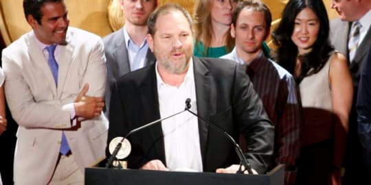 Harvey Weinstein speaking at Peabody Awards