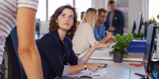 Employee Talking to Boss