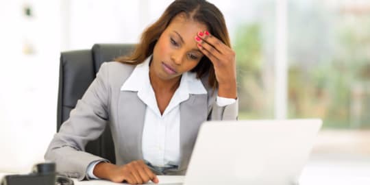 Stressed Businesswoman