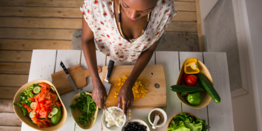 woman cooking