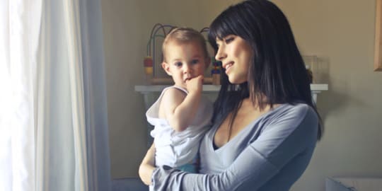 Mother Holding Baby