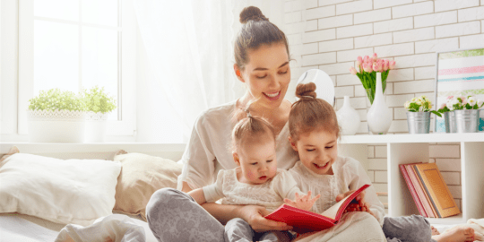 woman reading a book