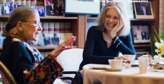 Ruth Bader Ginsberg and Gloria Steinhem