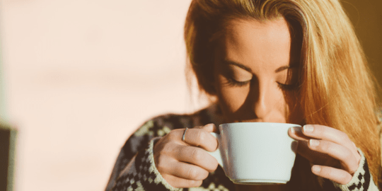 Woman Drinking Coffee