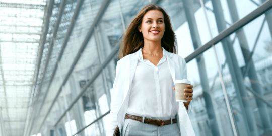 manager working at her desk