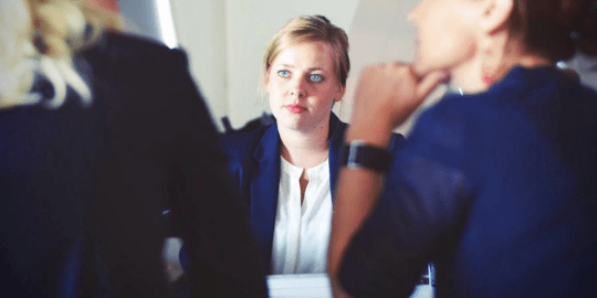 Woman in Interview