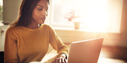 woman on laptop