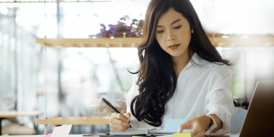 woman at work