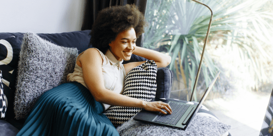 woman on laptop