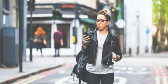 Checking email on phone