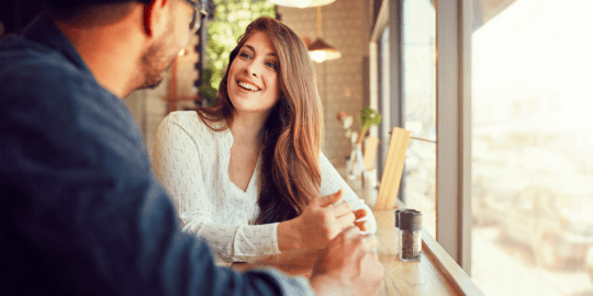 couple in coffee shop
