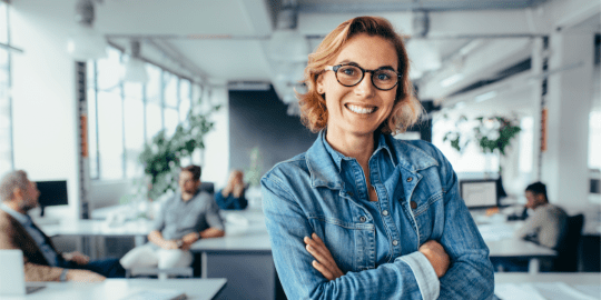 young woman at work