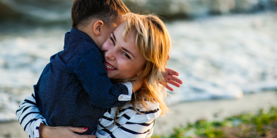 Woman with kid