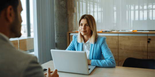 women conducting an interview