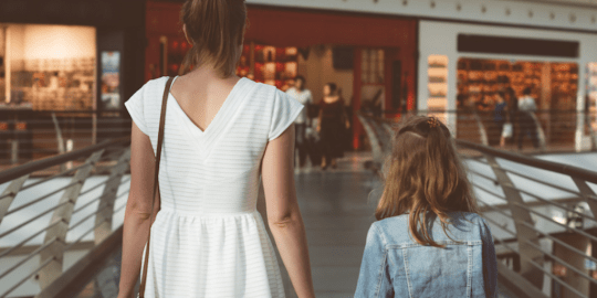 Mother and Daughter Shopping