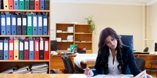 woman at work